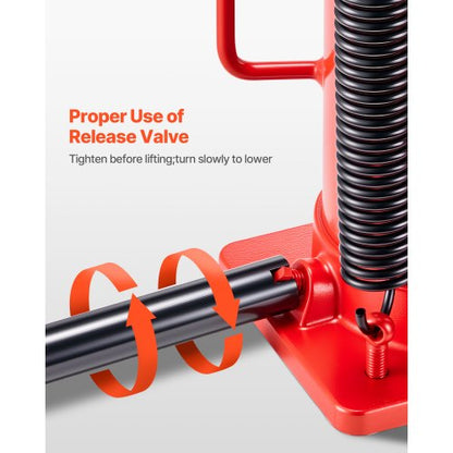 Lufthydraulischer Flaschenwagenheber, 20 Tonnen (44092 lb), Autoreparatur, Rot | EU