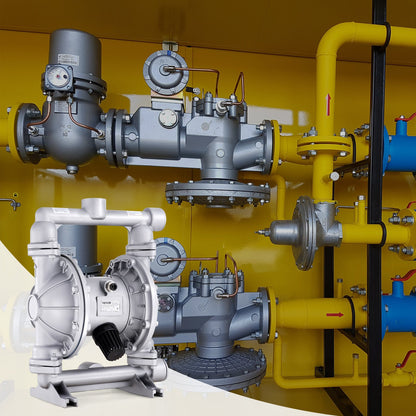 Air Operated Double Diaphragm Pump, 44GPM, Max 115PSI Air Waste Oil Pneumatic Transfer Pump with 2 Extra Diaphragms, 1-1/2 inch Inlet & Outlet Aluminum Alloy Diaphragm Pump for Diesel Grease Oil