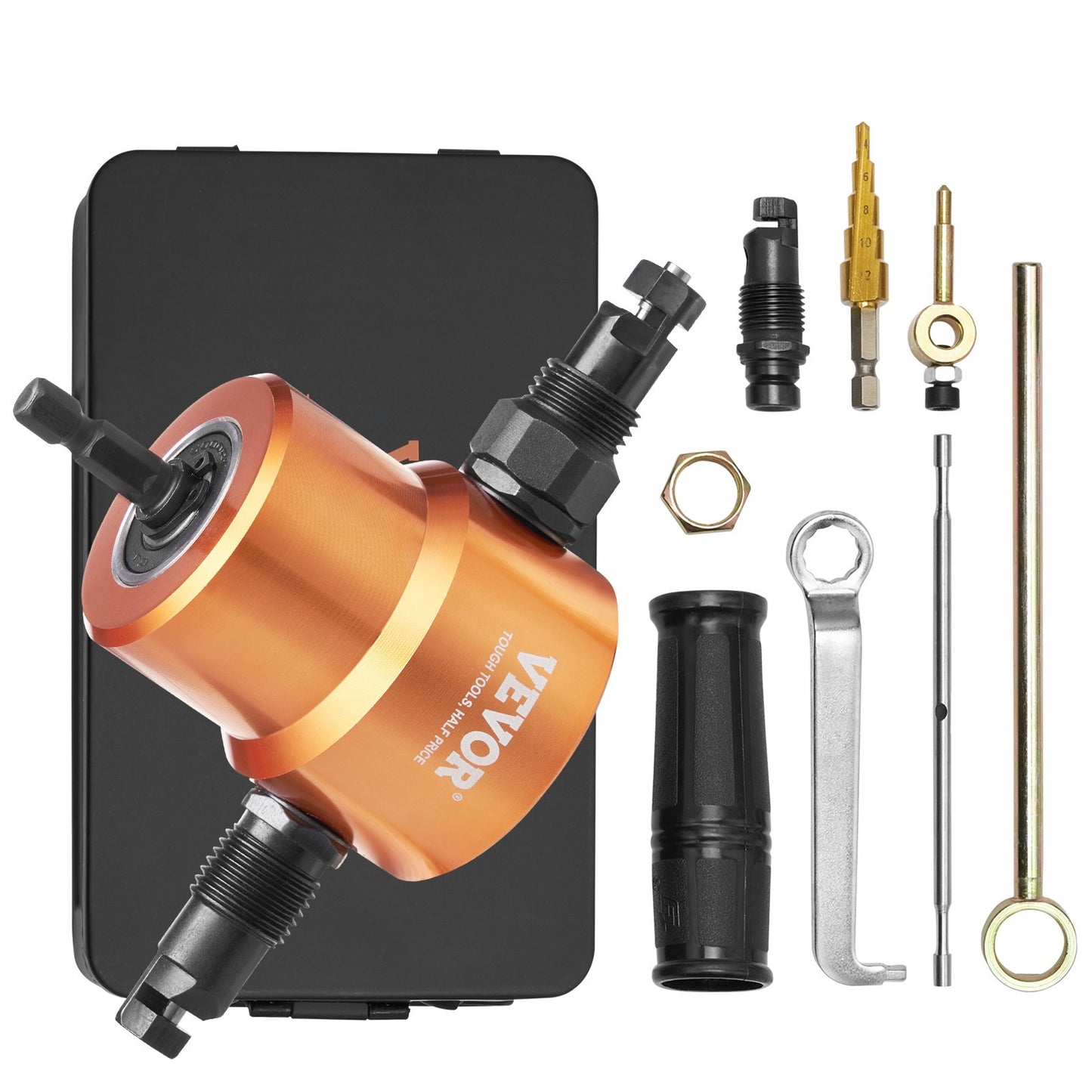 Dubbelt Head Sheet Nibbler Metal Cutter Power Drill Attachment Skärverktyg