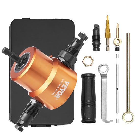 Dubbelt Head Sheet Nibbler Metal Cutter Power Drill Attachment Skärverktyg