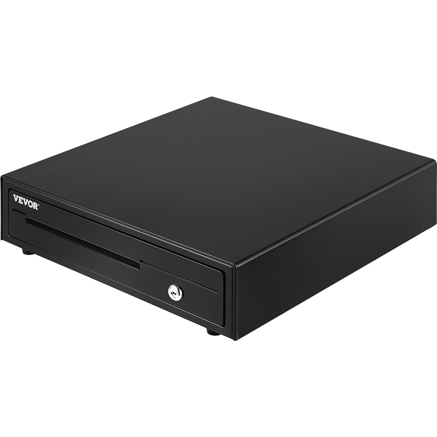 Cash drawer, 16" 12 V, for POS systems with cash drawer for 5 banknotes and 8 coins, removable coin drawer and 2 keys included, RJ11/RJ12 cable for supermarket, bar, café, restaurant