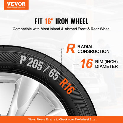 16" Felgenschutz Radkappen 4er Set robuste Radkappen für jedes Wetter