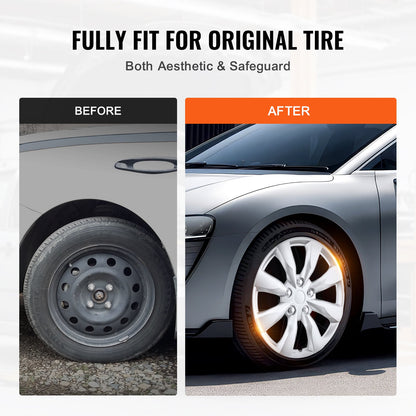 16" Felgenschutz Radkappen 4er Set robuste Radkappen für jedes Wetter