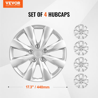 16" Felgenschutz Radkappen 4er Set robuste Radkappen für jedes Wetter