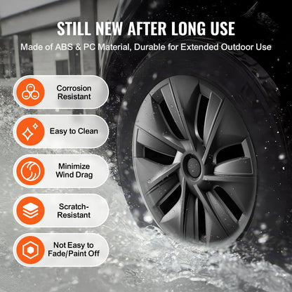 19" hjulfälgskydd för 2020-2023 modell Y navkapsel med ventilmunstyckeshål