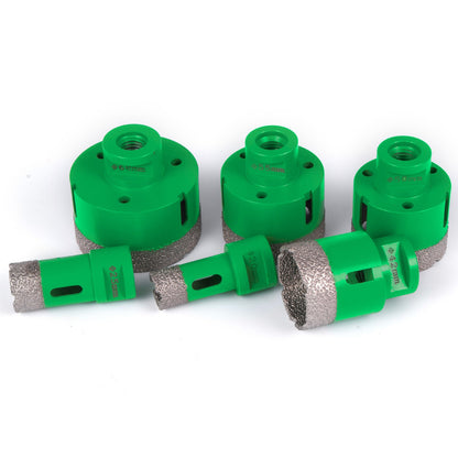 6-teiliges Diamant-Lochsägen-Set, Diamant-Lochsägen-Set, 20/25/42/50/55/68 mm, M14-Gewinde, Lochsägenschneider für Granit, Karborund, Keramik