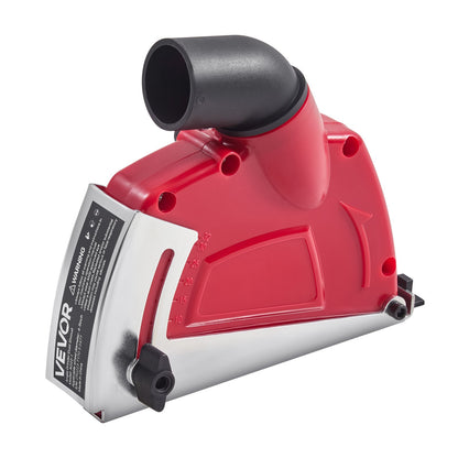 Cutting Dust Shroud for Angle Grinders, Universal 4-5 in Angle Grinder Dust Shroud with 6 Clamping Washers, Adjustable Cutting Depth, Connect to Vacuum Cleaner, for Wood Concrete Wall Stone