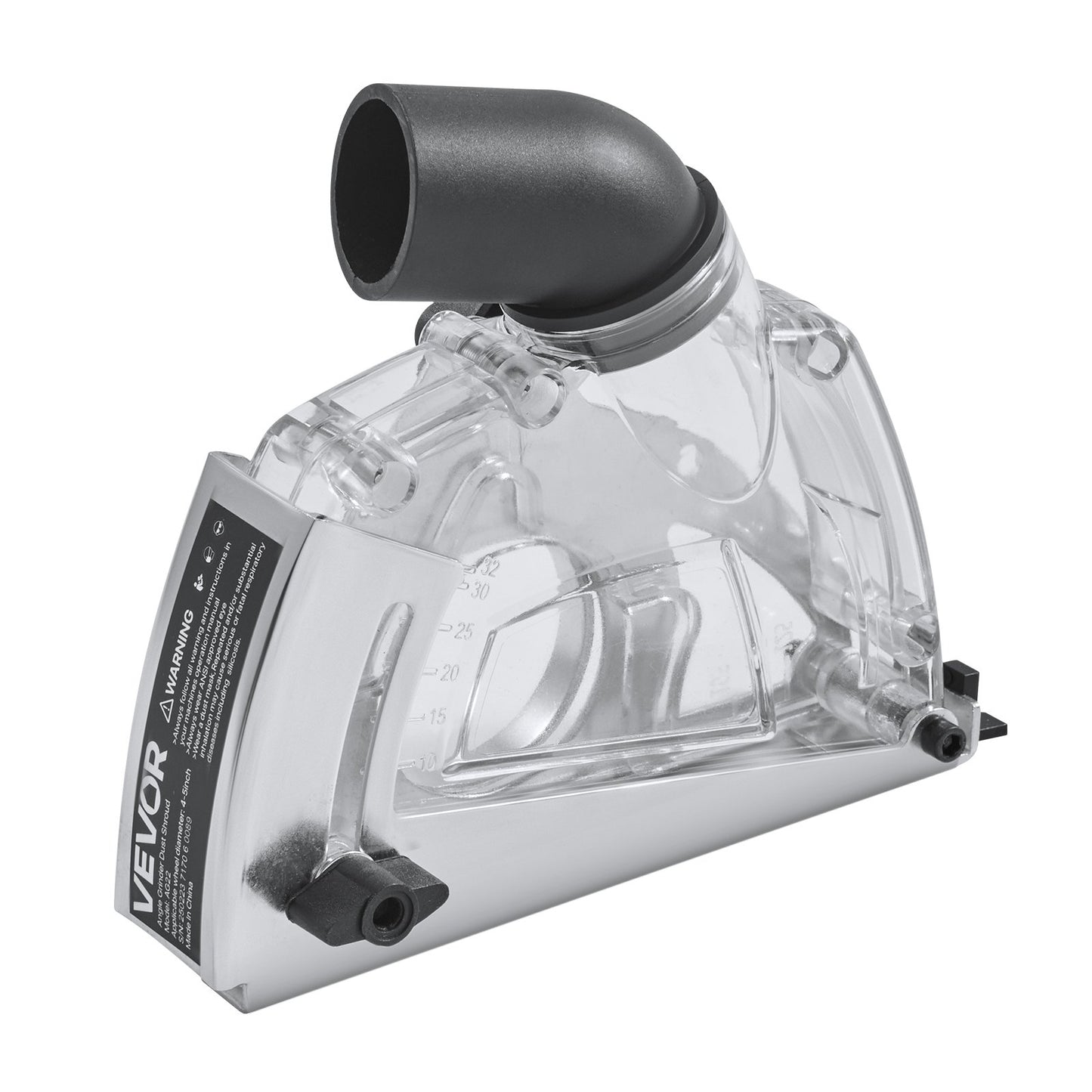 Cutting Dust Shroud for Angle Grinders, Universal 4-5 in Angle Grinder Dust Shroud with 6 Clamping Washers & 5 in Diamond Grinding Cup Wheel, Adjustable Cutting Depth, Connect to Vacuum Cleaner