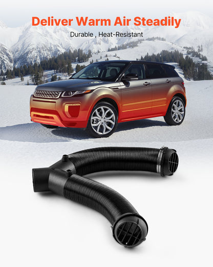 Diesel Heater Pipe Duct Vent Kit, 3-inch Heater Pipe Warm Air Outlet Vent Set with Y-Shaped Connector & Air Duct Clamps, Parking Heaters Air Ducts Vent Kit for 2KW 5KW 8KW Diesel Heaters, Black