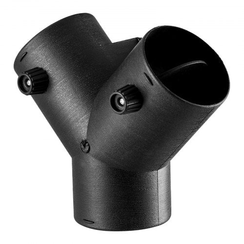 Diesel Heater Connector, 3 inch Diesel Heater Duct Connector Accessories, 3-Way Y Branch Diesels Heaters Air Vent Duct with 2 90° Rotatable Valves, Black Joint Connectors for 2KW 5KW 8KW Heaters