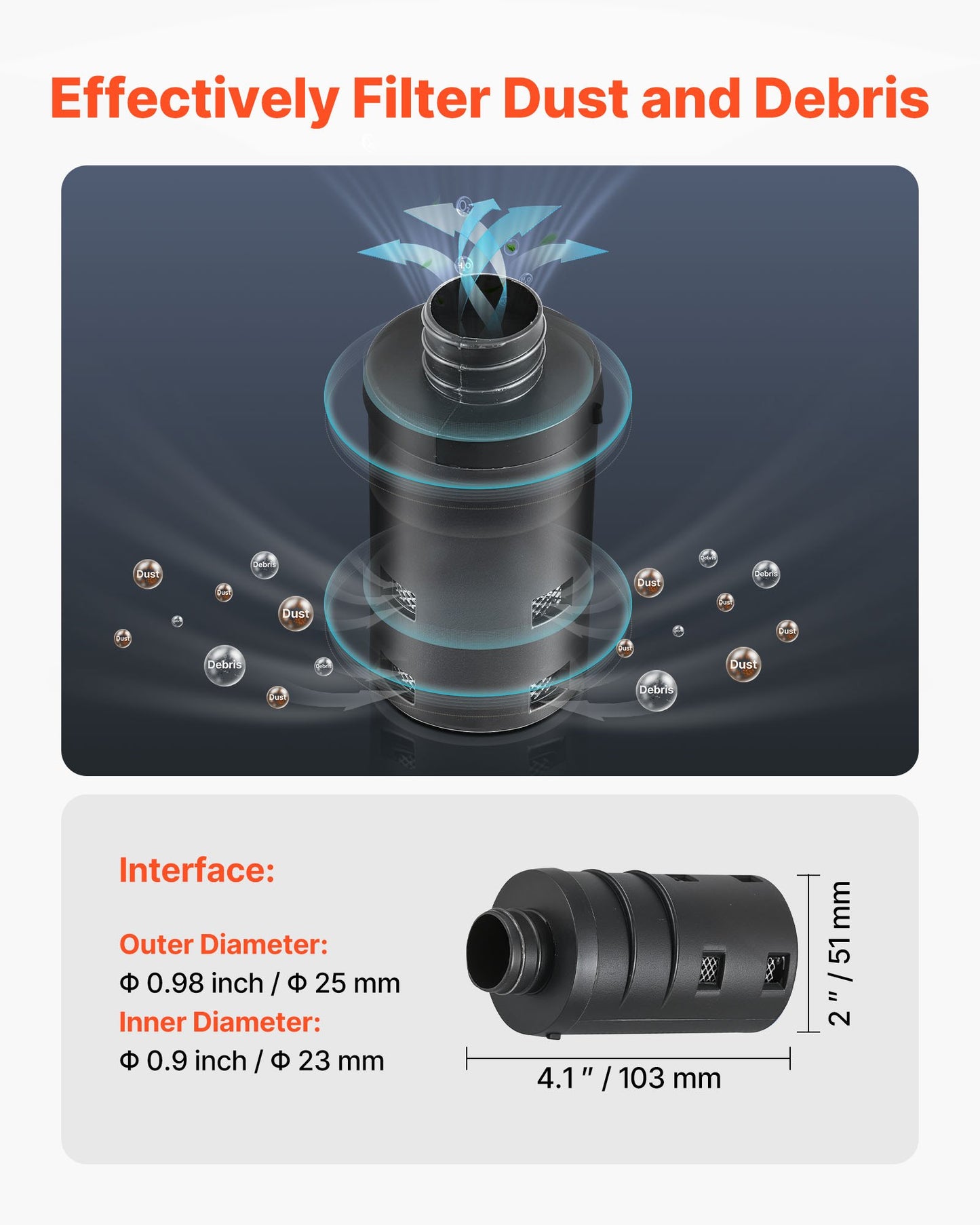 Diesel Heater Intake Pipe Kit, 0.98 inch Car Air Parking Heater Ducting Pipe Hose Tube, Stretchable & Bendable Car Air Intake Filter Silencer Hose Pipes Kit for 2KW 5KW 8KW Diesel Heaters