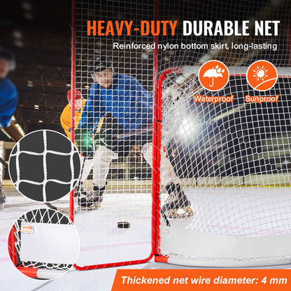 Hockeytor mit Backstop und Zielscheiben Street Outdoor Steel Hockey Net 72