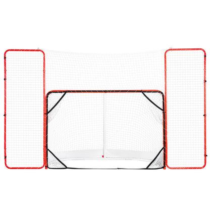 Hockeytor mit Backstop und Zielscheiben Street Outdoor Steel Hockey Net 72