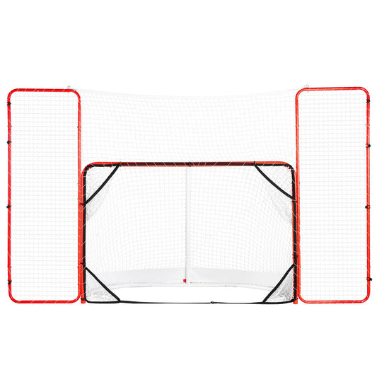 Hockey Goal med Backstop och Targets Street Outdoor Steel Hockey Net 72
