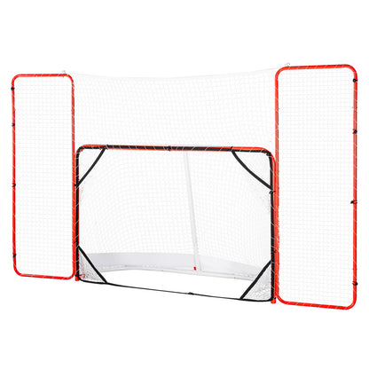 Hockeytor mit Backstop und Zielscheiben Street Outdoor Steel Hockey Net 72