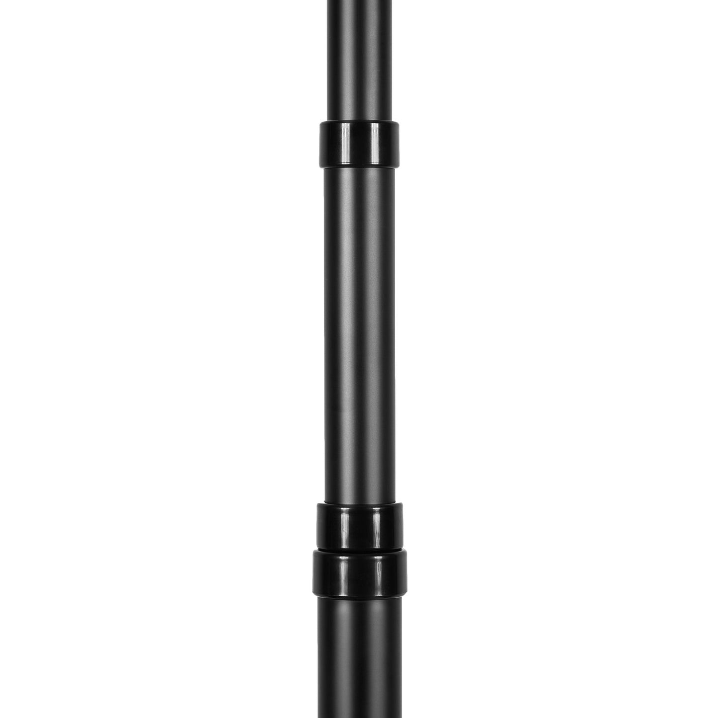 25FT Teleskop-Fahnenmast-Kit Hochleistungs-Aluminium-Fahnenmast Schwarz