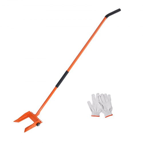 Demolition Tool, 60'' Carbon Steel Handle Wrecking Pry Bar, 2000 lbs Weight Capacity, Heavy Duty Deck Board Removal Tool, Multipurpose Demo Tools for Flooring, Framing, Roofing, Trim, Drywall