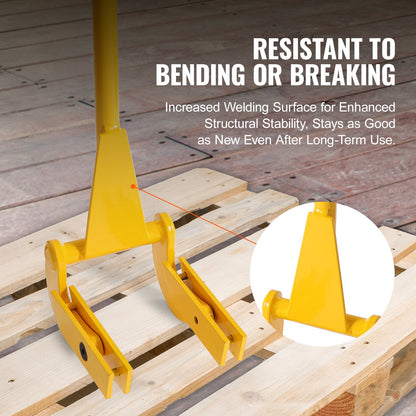 Pallet Buster, 41-tums handtag, 2000 lbs Viktkapacitet, Q235 Kolstål, Heavy Duty Deck Wrecker Demolition Träpall Tool Breaker Pry Bar Avdragare för effektiv och enkel borttagning av brädor