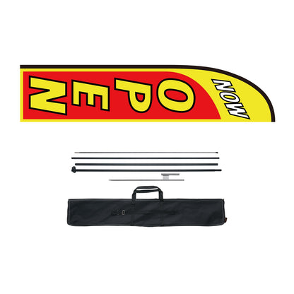 Offene Flaggen für Geschäftswerbungsflaggen für Außenbannerfahnen und -masten