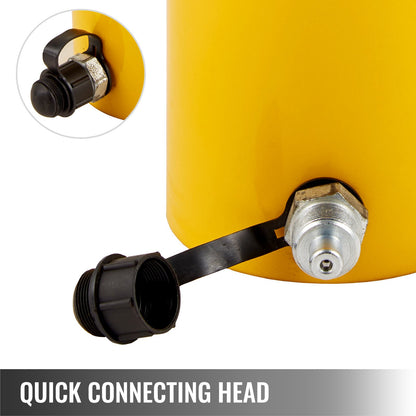 Hollow Plunger 30Ton 4"Stoke/ 100mm Hydraulic Cylinder Jack Single Acting