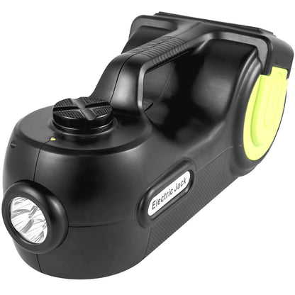 Elektrischer Wagenheber, 5 Tonnen, hydraulisch, elektrischer Wagenheber mit elektrischem Schlagschrauber, LED-Licht, hydraulischer Wagenheber, Autoreparaturwerkzeug, 155–530 mm Hubbereich für die Reparatur von SUVs, MPVs und Limousinen