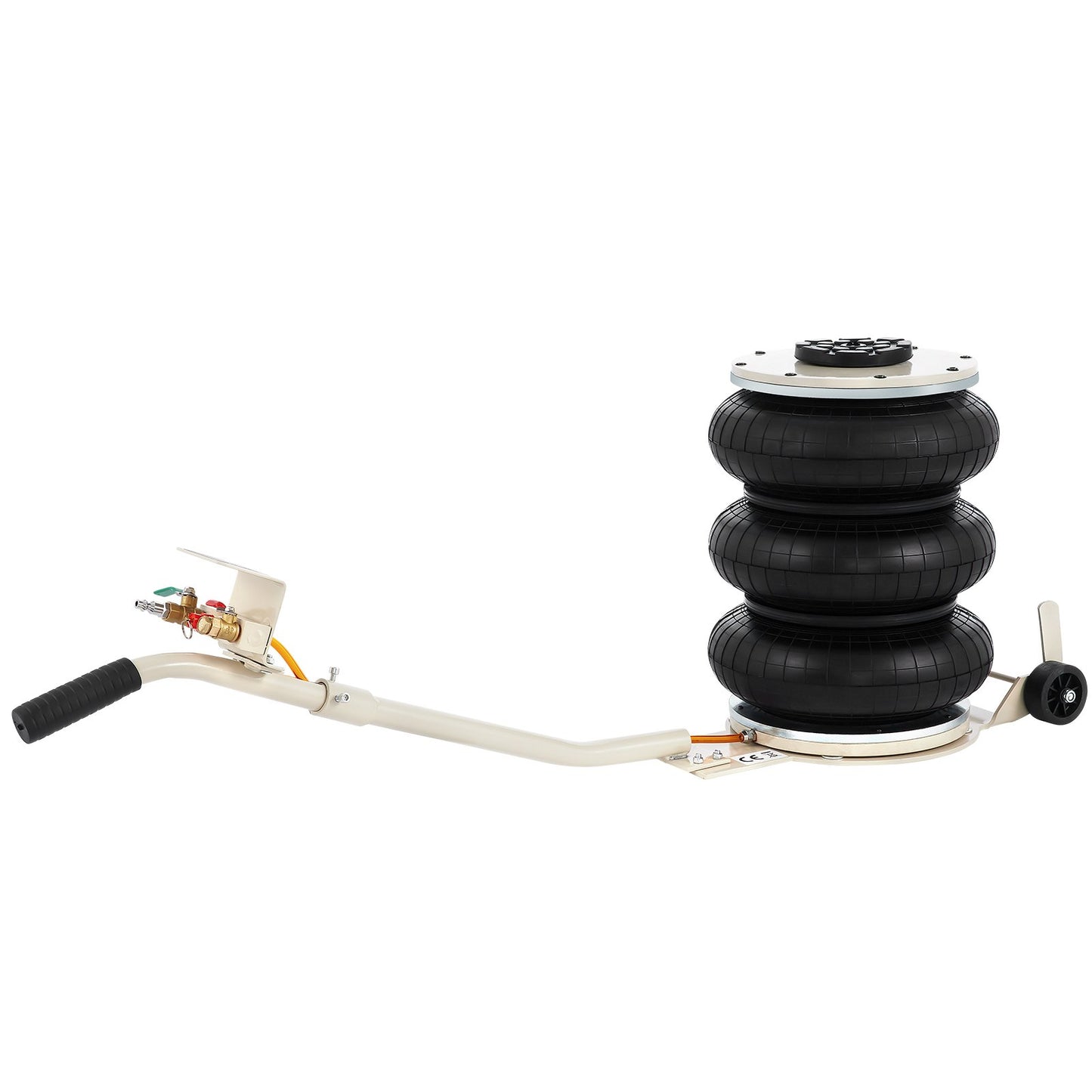 5 Ton/11023 lbs pneumatisk jack trippelväska Air Jack lyfthöjd 6,5-16 tum uppblåsbar bil jack lyftare pneumatisk luftjack 11023LBS Kapacitet Extremt snabb lyftning