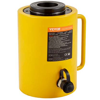 60T 2 Inch Hydraulic Cylinder Jack Hollow Single Acting Hydraulic Cylinder Cylinder 50mm Hydraulic Lifting Cylinders for Rig Manufacturers (60T 2 Inch Hollow)