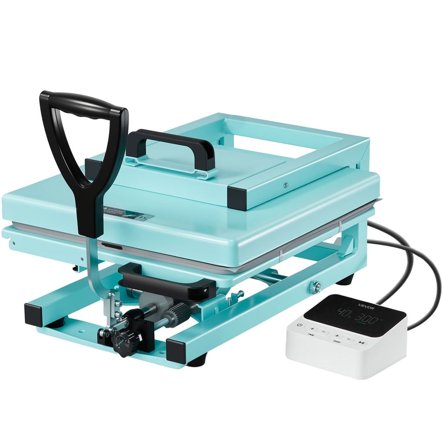 Hybrid Heat Press, 15 x 15 inch, 8-in-1 Multifunction, Heat Up Fast and Even, All-New Patented Design, Easy to Control, Sublimation Press Machine for T-shirts/Tumblers/Caps/Plates, Light Green