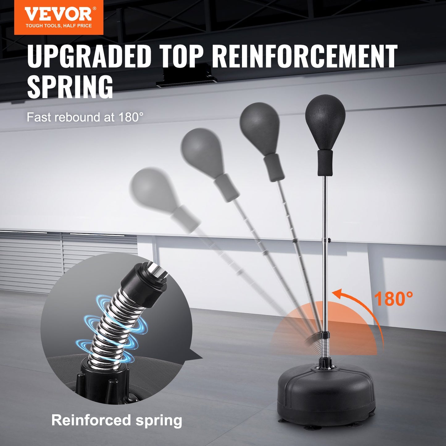 Punching Bag, Reflex Boxing Bag for Teenagers and Adults, Height Adjustable Free Standing Strike Bag Set with Boxing Gloves and Stand, Speed Bag for Training, Boxing Equipment, Stress Relief and Fitness