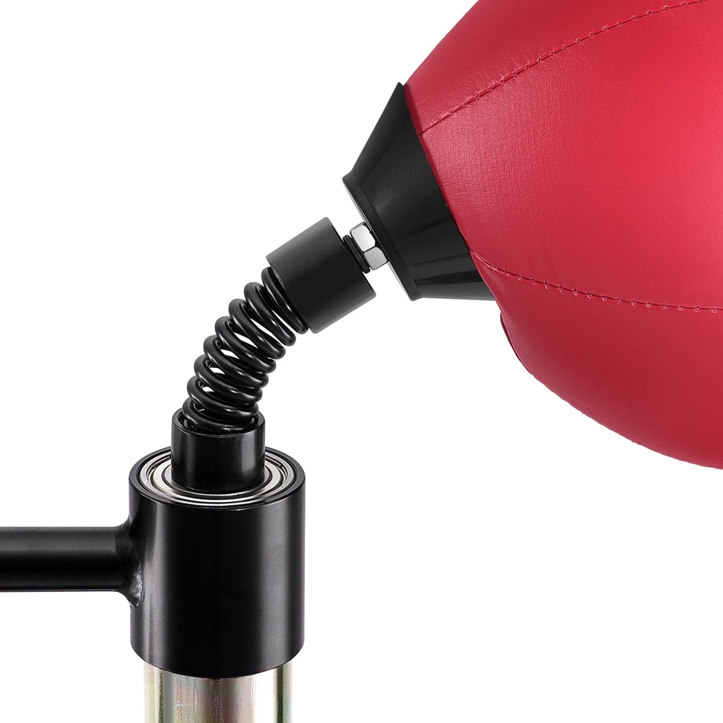 Boxing Speed Trainer, Punching Bag with Stand, Reflective Punching Bag for Teens and Adults, Height Adjustable Free Standing Strike Bag Set with Gloves, Workout Speed Bag for Training Home Gym, Red