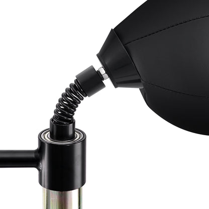 Boxing Speed Trainer, Punching Bag with Stand, Reflex Boxing Bag for Teens and Adults, Height Adjustable Free Standing Strike Bag Set with Gloves, Workout Speed Bag for Training Home Gym, Black