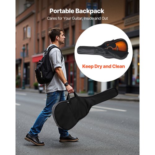 41-Zoll-Cutway-Akustikgitarre, Anfänger-Set, Gigbag für Erwachsene, Sunburst