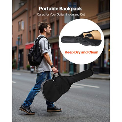 41 Zoll Cutway Akustikgitarre Naturfarbe Gig Bag für Anfänger für Erwachsene