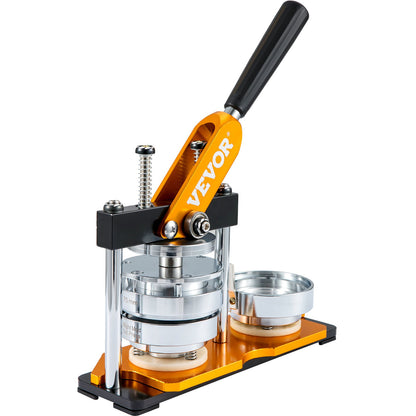 Button Maker Machine, 75mm (3 inch) Badge Punch Press Kit, Kids DIY Gifts Pin Maker, Button Making Accessories with 100pcs Button Parts &amp; Circle Cutter &amp; Magic Book