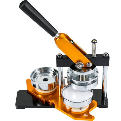 Button Maker Machine, 75mm (3 inch) Badge Punch Press Kit, Kids DIY Gifts Pin Maker, Button Making Accessories with 100pcs Button Parts &amp; Circle Cutter &amp; Magic Book