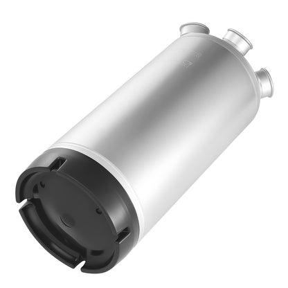 Cleaning Keg, 5 Gallon/19L Keg Line Cleaning Kit with 4 D Coupler Connections & Rubber Base, Beer Lines Cleaner Used for Beer Line Cleaning, 304 Stainless Steel Kegerator Beers Lines Cleaner Kit