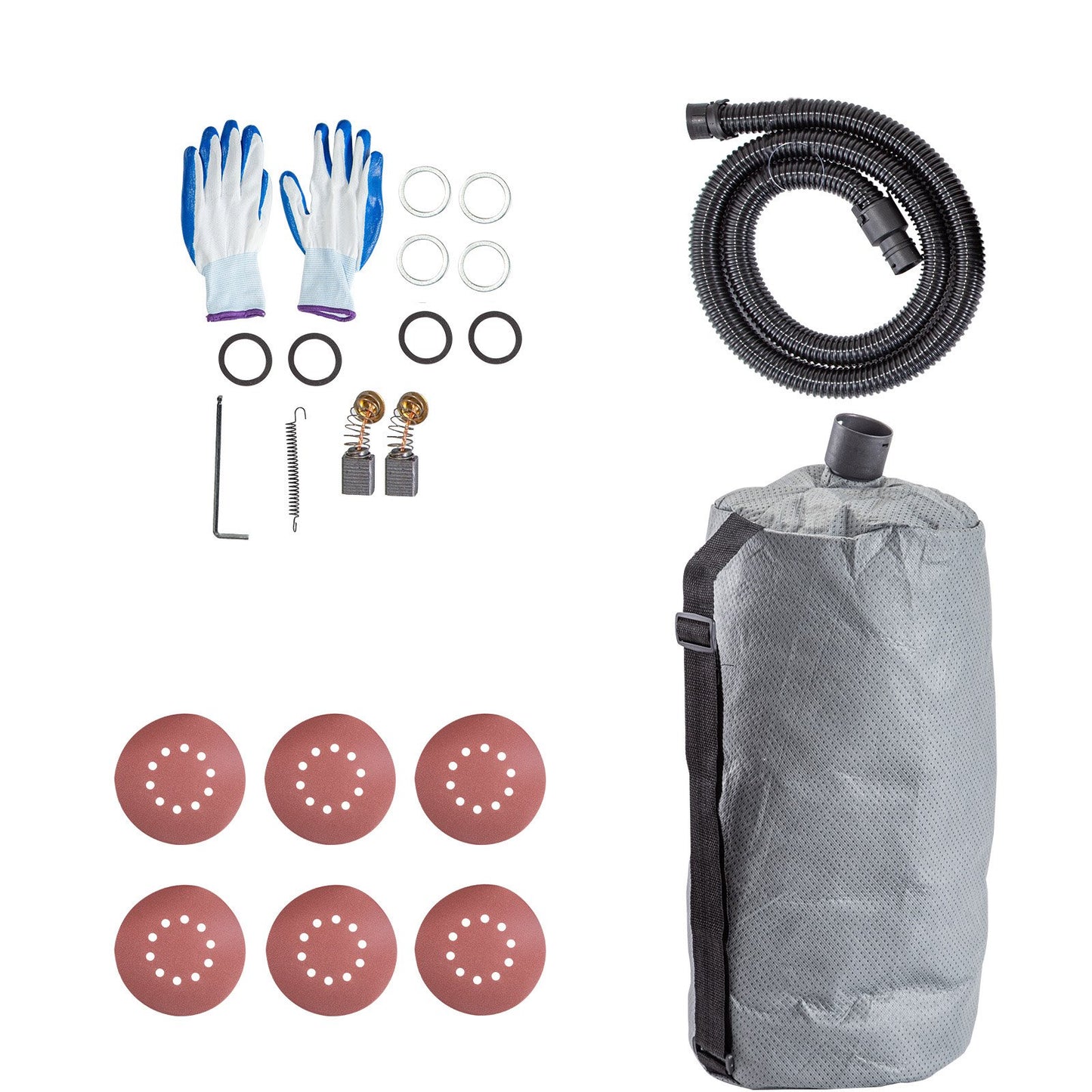 Gipsschleifer 750W, elektrischer Gipsschleifer, klappbarer Blechschleifer, mit Teleskopstiel, Elektroschleifer, variable Geschwindigkeit 800-1750 U/min, Wandschleifer, mit LED-Schleiflicht und Vakuumbeutel