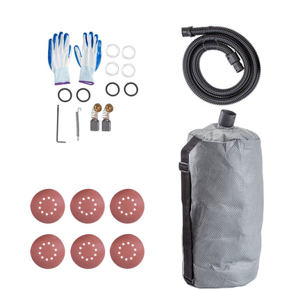 Gipsschleifer 750W, elektrischer Gipsschleifer, klappbarer Blechschleifer, mit Teleskopstiel, Elektroschleifer, variable Geschwindigkeit 800-1750 U/min, Wandschleifer, mit LED-Schleiflicht und Vakuumbeutel