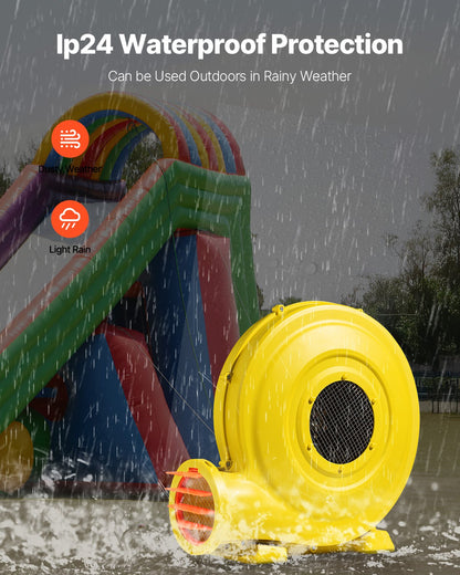 Aufblasbares Hüpfburggebläse 1,2 und 1,3 PS, 950 W für kommerzielle Hüpfburg