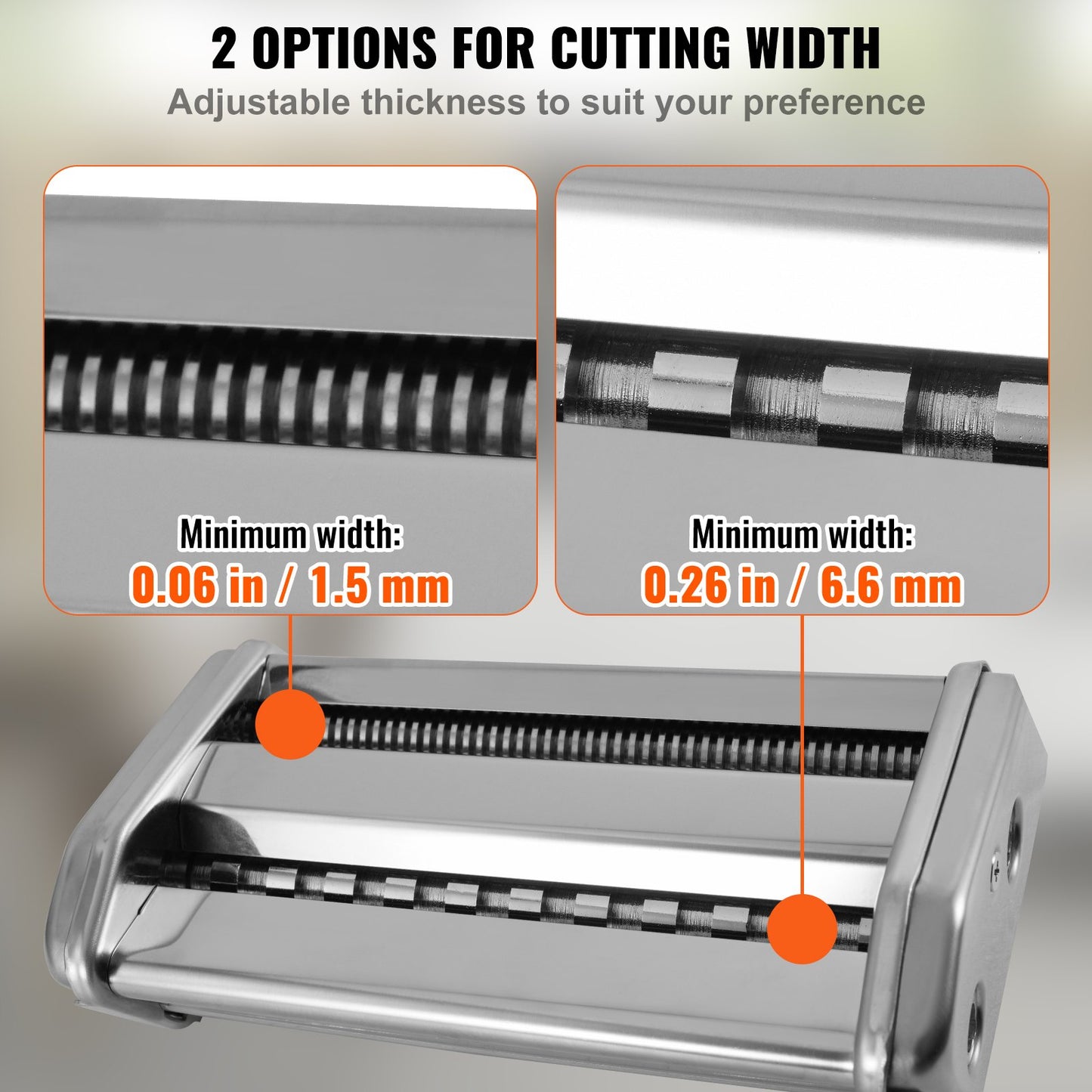 Pasta Maker Machine, 9 Adjustable Thickness Settings Noodle Maker, Stainless Steel Noodle Rollers and Cutter, Manual Hand Press, Pasta Making Kitchen Tool Kit, Perfect for Spaghetti Lasagna