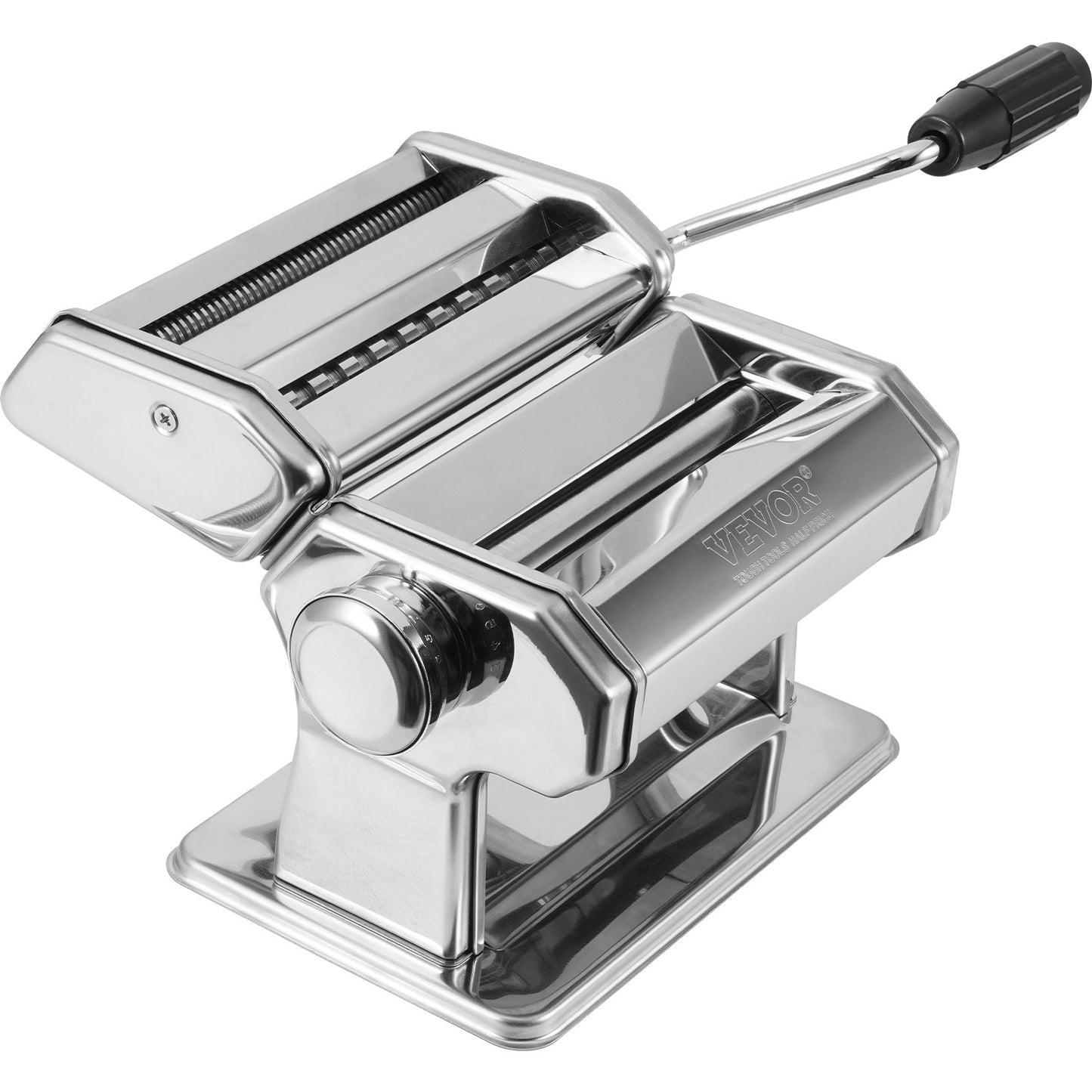 Pasta Maker Machine, 9 Adjustable Thickness Settings Noodle Maker, Stainless Steel Noodle Rollers and Cutter, Manual Hand Press, Pasta Making Kitchen Tool Kit, Perfect for Spaghetti Lasagna