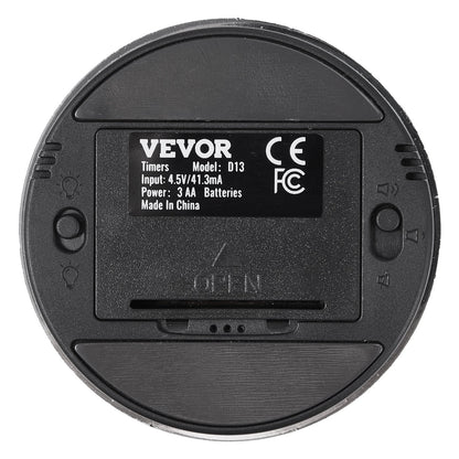 Digital Kitchen Timer, Magnetic Countdown Countup Timer with 3-inch Large LED Display, 3 Volume Levels & 2 Lighting Modes, Digital Visual Timer Ideal for Cooking Classroom Studying Fitness