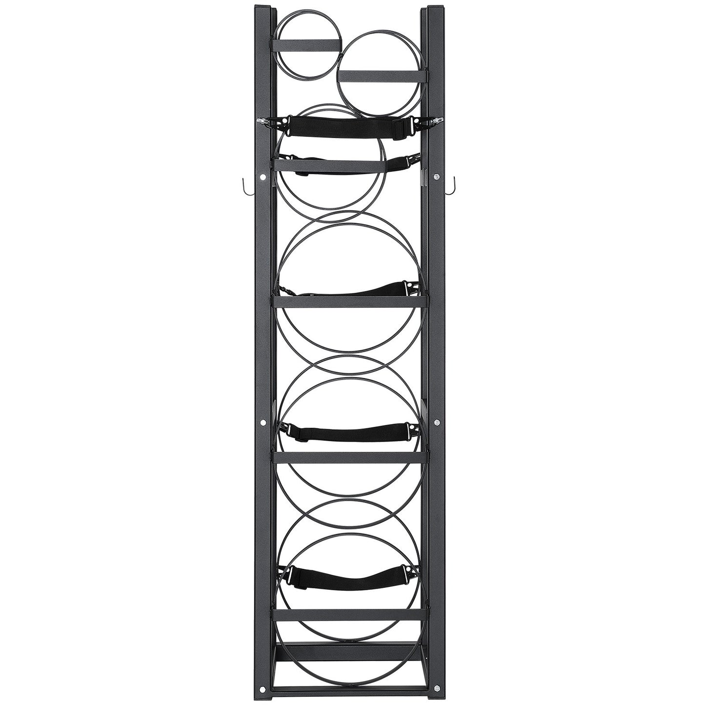 Refrigerant Tank Rack, with 3 x 30 lbs and other 3 small bottle tanks, cylinder tank rack 12.79x12.99x47.12 inches, refrigerant cylinder rack and holder for freon, gases, oxygen, nitrogen