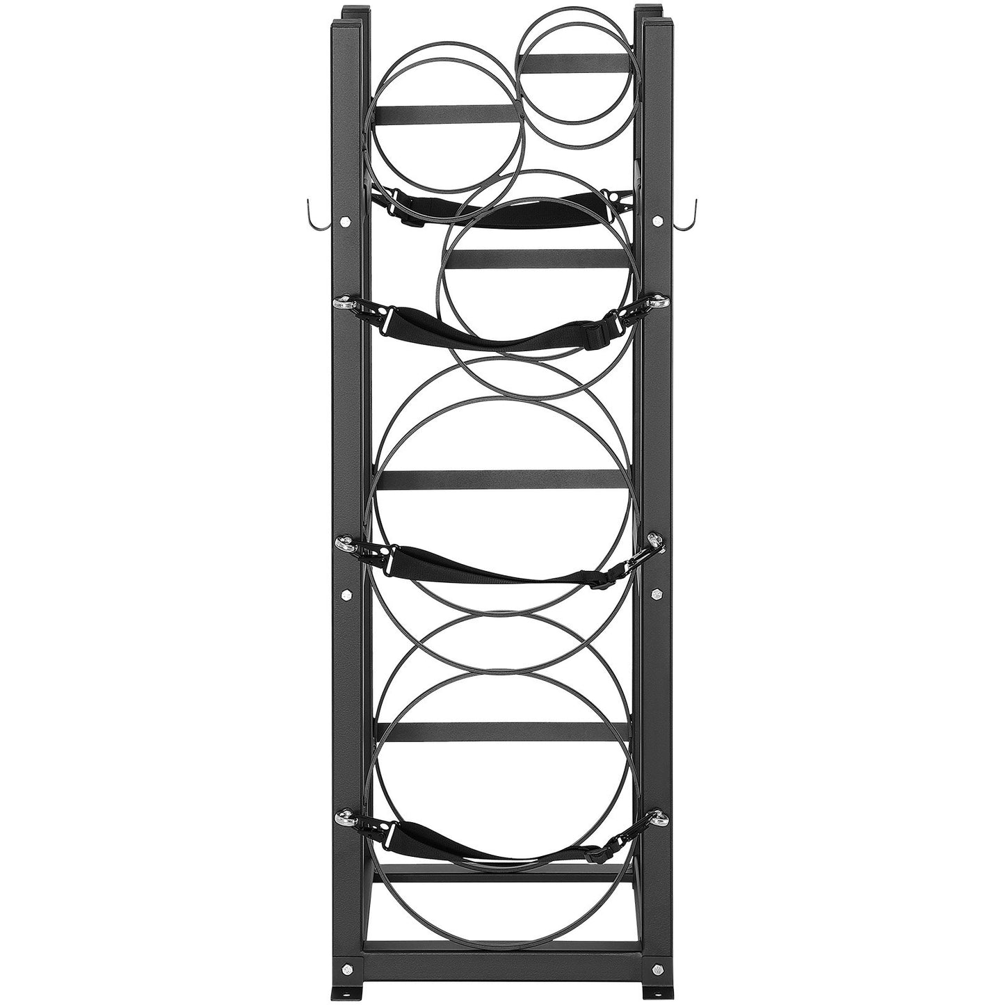 Refrigerant Tank Rack, with 2 x 30lbs and other 3 small bottle tanks, Cylinder Tank Rack 12.79x12.99x47.12 inches, Refrigerant Cylinder Rack and Holder for Freon, Gases, Oxygen, Nitrogen