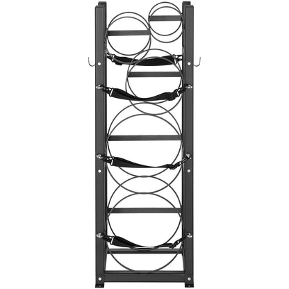 Refrigerant Tank Rack, with 2 x 30lbs and other 3 small bottle tanks, Cylinder Tank Rack 12.79x12.99x47.12 inches, Refrigerant Cylinder Rack and Holder for Freon, Gases, Oxygen, Nitrogen