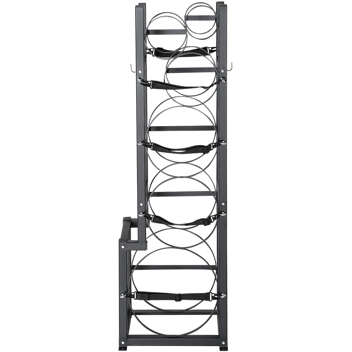 Refrigerant Tank Rack, with 1 x 50 lb, 2 x 30 lb and other 3 small bottle tanks, cylinder tank rack 15.55x12.99x49.8 inches, refrigerant cylinder rack and holder for freon, gases, oxygen, nitrogen