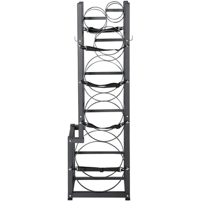 Refrigerant Tank Rack, with 1 x 50 lb, 2 x 30 lb and other 3 small bottle tanks, cylinder tank rack 15.55x12.99x49.8 inches, refrigerant cylinder rack and holder for freon, gases, oxygen, nitrogen