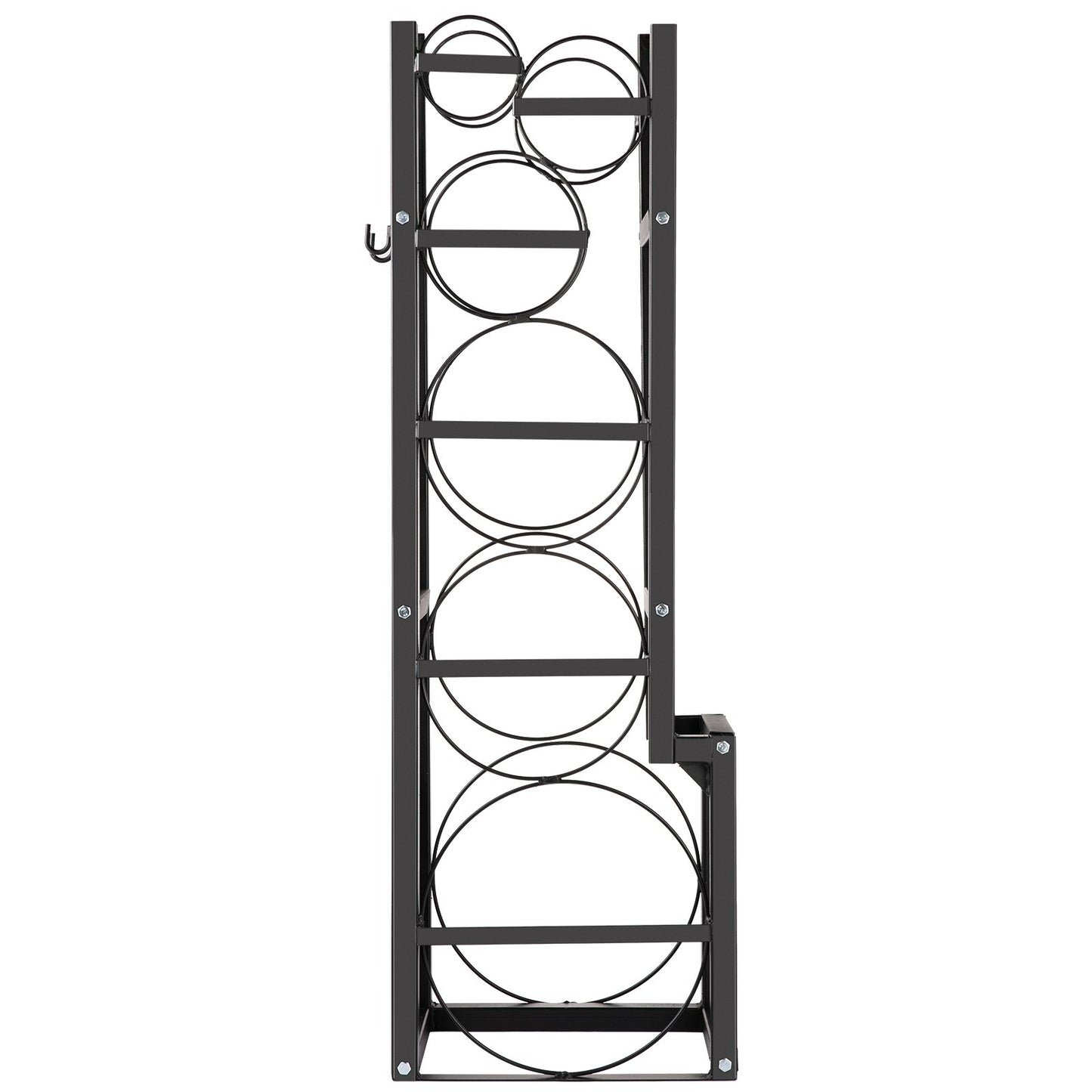 Refrigerant Tank Rack with 1x50lb, 2x30lb and 3 small bottles cylinder tank rack, 48.5x15x11 inch refrigerant cylinder rack Gas cylinder rack and holder for gas oxygen nitrogen storage