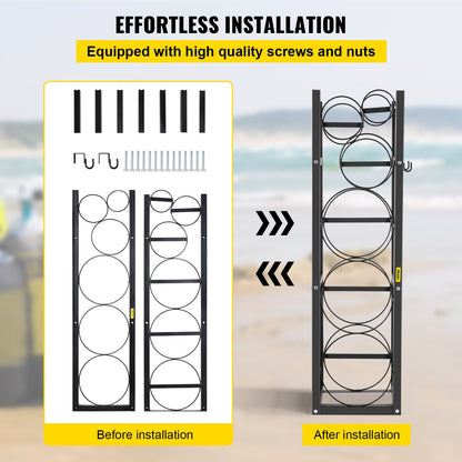 Coolant tank rack Cylinder tank rack with 3-30 lb and 3 small bottles