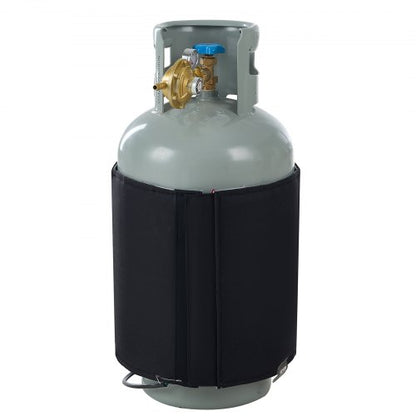 Insulated Band Style Gas Cylinder Warmer, Fits 40 lbs Gas Tanks 120W Propane Heater, Fixed Internal Thermostat Max Temp 90 ℉, Durable Waterproof Oxford Fabric, FCC Listed